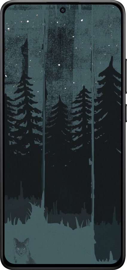 Силиконовый чехол Лиса и ночной лес для Xiaomi POCO X7 PRO - 6481u-3907 изображение 