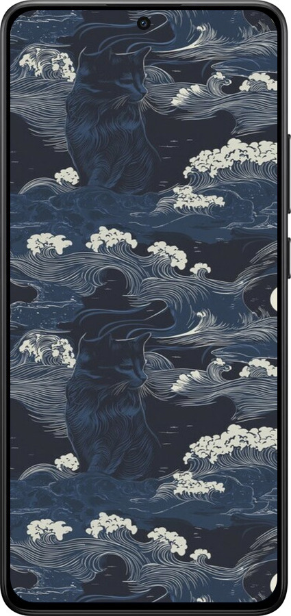 Силиконовый чехол Морская тематика в стиле арт-деко для Xiaomi POCO X7 PRO - 6520u-3907 изображение 