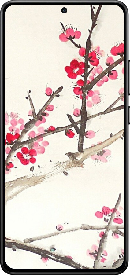 Силиконовый чехол Принт с изображением цветения сакуры для Xiaomi POCO X7 PRO - 6545u-3907 изображение 