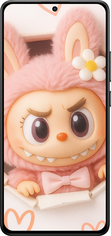 Силиконовый чехол Лабубу 2 для Xiaomi POCO X7 PRO - 6710u-3907 изображение 