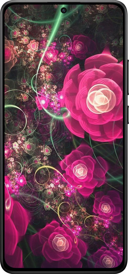Силиконовый чехол Абстрактные цветы 3 для Xiaomi POCO X7 PRO - 850u-3907 изображение 