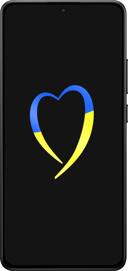 Силиконовый чехол Жёлто-голубое сердце для Xiaomi POCO X7 PRO - 885u-3907 изображение 