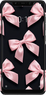 3D пластиковий матовий чехол Coquette Ribbons Dark Coquette для Xiaomi Pocophone F1 - 6767m-1556 изображение 