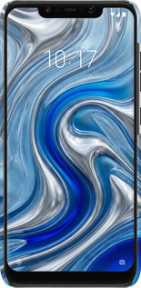 3D пластиковый матовый чехол Liquid Chrome для Xiaomi Pocophone F1 - 6781m-1556 изображение 