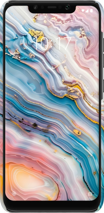 3D пластиковый матовый чехол Мрамор красивый для Xiaomi Pocophone F1 - 6376m-1556 изображение 