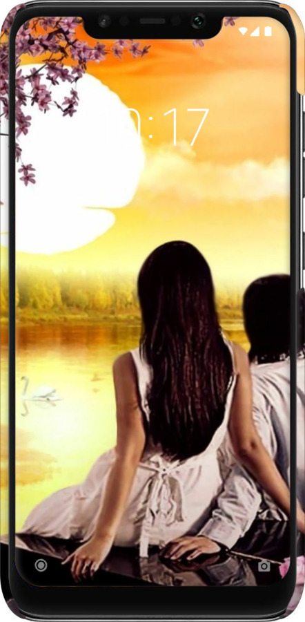 3D пластиковый матовый чехол Sunset для Xiaomi Pocophone F1 - 6607m-1556 изображение 