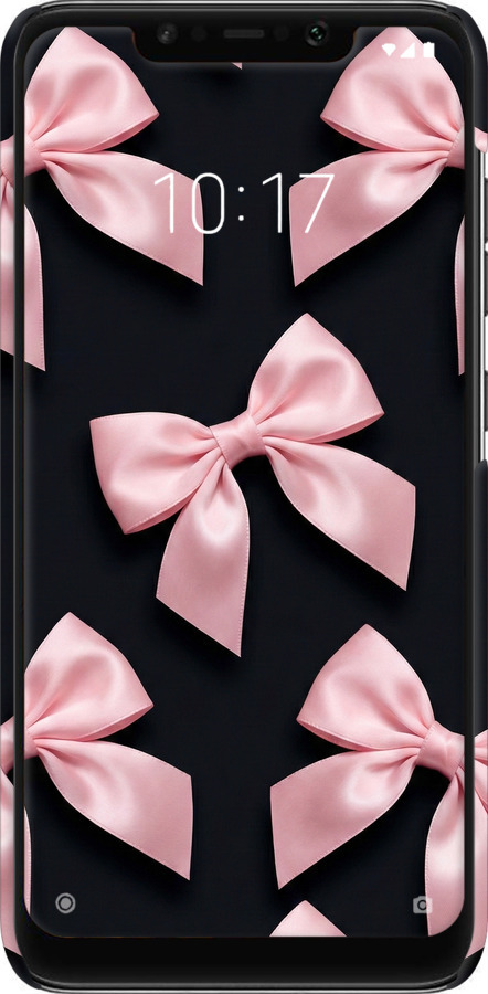 3D пластиковий матовий чехол Coquette Ribbons Dark Coquette для Xiaomi Pocophone F1 - 6767m-1556 изображение 