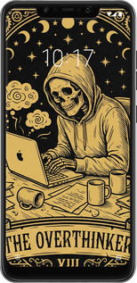 2D пластиковый чехол The Overthinker для Xiaomi Pocophone F1 - 6774t-1556 изображение 
