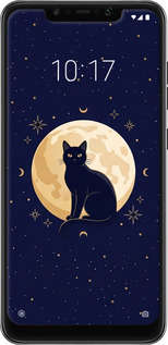 Силіконовий чехол Cute Cat Celestial/Witchy для Xiaomi Pocophone F1 - 6787u-1556 изображение 