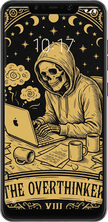 2D пластиковый чехол The Overthinker для Xiaomi Pocophone F1 - 6774t-1556 изображение 