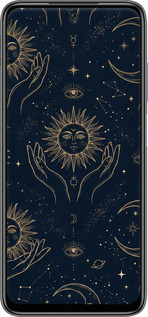 TPU чехол Celestial Harmony: Sun & Moon Gold Mystic Pattern для Xiaomi Redmi 10 - 6778b-2488 изображение 