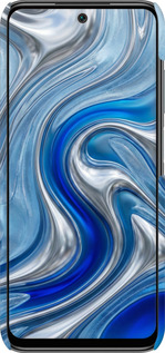 3D пластиковий матовий чехол Liquid Chrome для Xiaomi Redmi 10 - 6781m-2488 изображение 