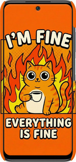 3D пластиковий матовий чехол Funny Cat для Xiaomi Redmi 10 - 6786m-2488 изображение 