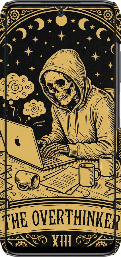 3D пластиковый матовый чехол The Overthinker для Xiaomi Redmi 10 - 6774m-2488 изображение 