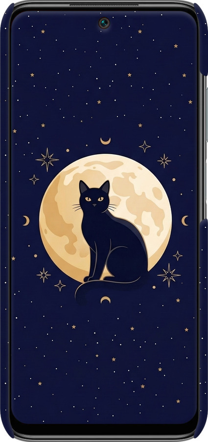 3D пластиковый матовый чехол Cute Cat Celestial/Witchy для Xiaomi Redmi 10 - 6787m-2488 изображение 