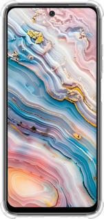 Силикон с усиленными углами чехол Мрамор красивый для Xiaomi Redmi 10 - 6376sp-2488 изображение 