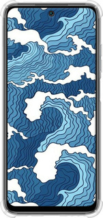 Силикон с усиленными углами чехол Абстрактный рисунок морских волн для Xiaomi Redmi 10 - 6538sp-2488 изображение 