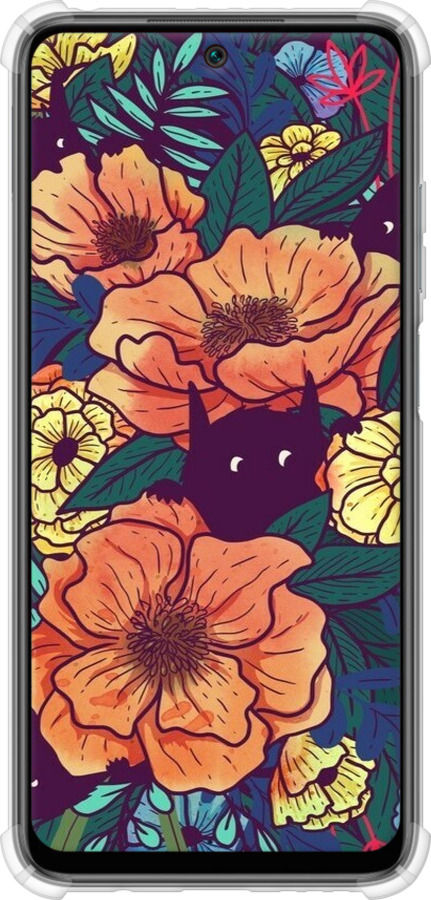 Силикон с усиленными углами чехол С изображением полевых цветов для Xiaomi Redmi 10 - 6419sp-2488 изображение 