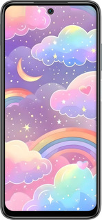 2D пластиковый чехол Облака и радуга для Xiaomi Redmi 10 - 6312t-2488 изображение 