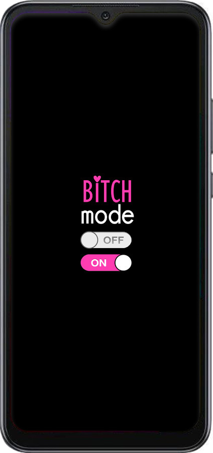TPU чехол Bitch mode для Xiaomi Redmi 10A - 4548b-2578 изображение 