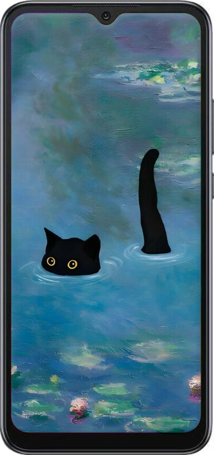 TPU чехол С изображением кота и водяной лилии Monet для Xiaomi Redmi 10A - 6519b-2578 изображение 