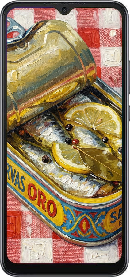 TPU чехол Vintage Sardine Tin Phone для Xiaomi Redmi 10A - 6772b-2578 изображение 