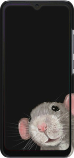 3D пластиковий матовий чехол The Peeking Rat для Xiaomi Redmi 10A - 6442m-2578 изображение 