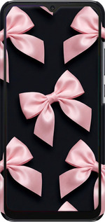 3D пластиковый матовый чехол Coquette Ribbons Dark Coquette для Xiaomi Redmi 10A - 6767m-2578 изображение 
