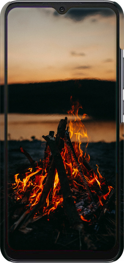 3D пластиковый матовый чехол Огонь для Xiaomi Redmi 10A - 6021m-2578 изображение 