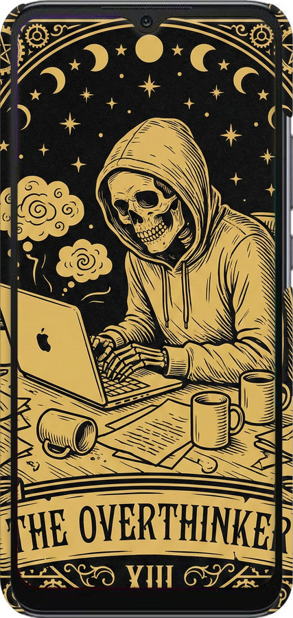 3D пластиковый матовый чехол The Overthinker для Xiaomi Redmi 10A - 6774m-2578 изображение 