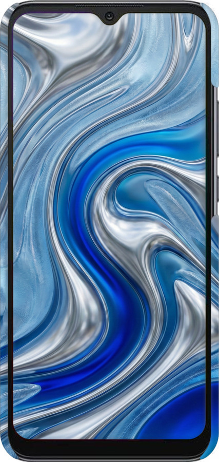 3D пластиковий матовий чехол Liquid Chrome для Xiaomi Redmi 10A - 6781m-2578 изображение 