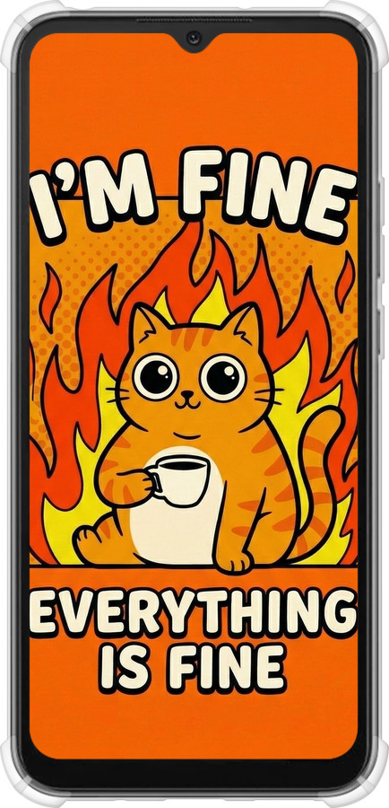 Силикон с усиленными углами чехол Funny Cat для Xiaomi Redmi 10A - 6786sp-2578 изображение 