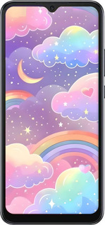 Силіконовий чехол Хмари та веселка для Xiaomi Redmi 10A - 6312u-2578 изображение 