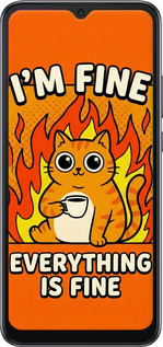 Силіконовий чехол Funny Cat для Xiaomi Redmi 10A - 6786u-2578 изображение 