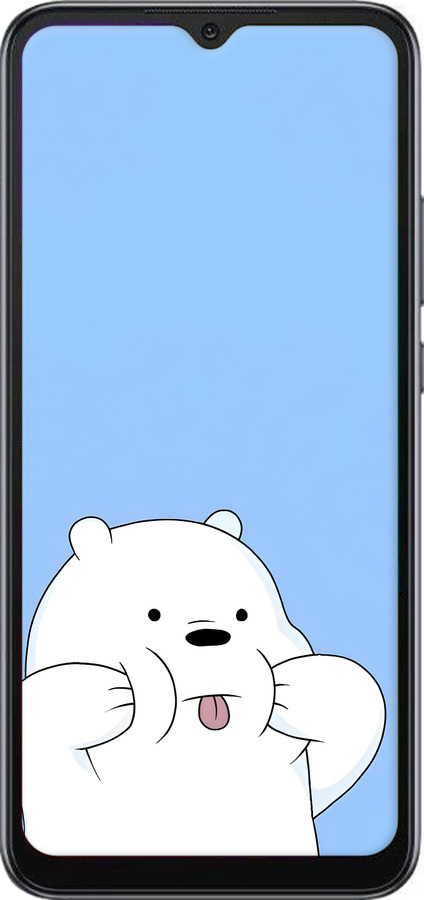 Силиконовый чехол Милый мишка для Xiaomi Redmi 10A - 6357u-2578 изображение 