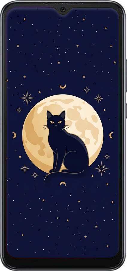 Силіконовий чехол Cute Cat Celestial/Witchy для Xiaomi Redmi 10A - 6787u-2578 изображение 