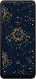 TPU чехол Celestial Harmony: Sun & Moon Gold Mystic Pattern для Xiaomi Redmi 10C - 6778b-2591 изображение 