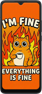 TPU чехол Funny Cat для Xiaomi Redmi 10C - 6786b-2591 изображение 