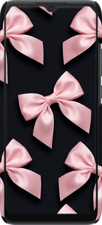 3D пластиковый матовый чехол Coquette Ribbons Dark Coquette для Xiaomi Redmi 10C - 6767m-2591 изображение 