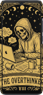 3D пластиковый матовый чехол The Overthinker для Xiaomi Redmi 10C - 6774m-2591 изображение 