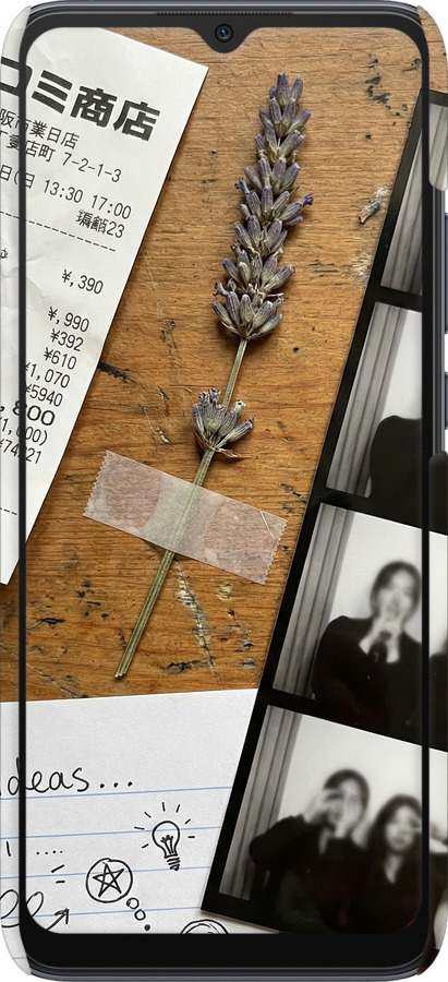 3D пластиковый матовый чехол Aesthetic Scrapbook Collage для Xiaomi Redmi 10C - 6773m-2591 изображение 