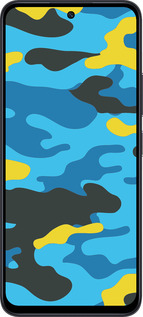 TPU чехол Желто-голубой камуфляж для Xiaomi Poco M6 Pro 5G - 1084b-3859 изображение 