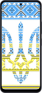 TPU чехол Герб - вишиванка жовто-блакитна  для Xiaomi Poco M6 Pro 5G - 1197b-3859 изображение 