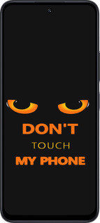 TPU чехол Don't touch the phone для Xiaomi Poco M6 Pro 5G - 4261b-3859 изображение 