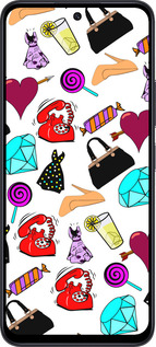 TPU чехол stickers для Xiaomi Redmi Note 12R - 4757b-3860 изображение 