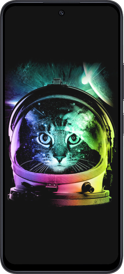 TPU чехол Кот-астронавт для Xiaomi Poco M6 Pro 5G - 4154b-3859 изображение 