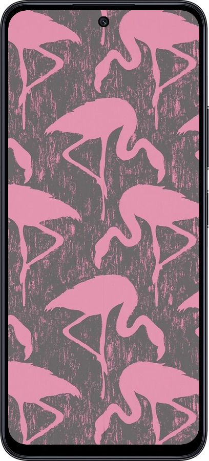 TPU чехол Vintage-Flamingos для Xiaomi Poco M6 Pro 5G - 4171b-3859 изображение 