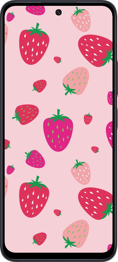 TPU чехол Клубнички для Xiaomi Poco M6 Pro 5G - 4332b-3859 изображение 