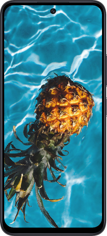 TPU чехол Ананас на воді для Xiaomi Poco M6 Pro 5G - 4384b-3859 изображение 