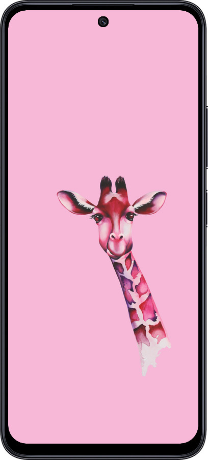 TPU чехол Розовая жирафа для Xiaomi Poco M6 Pro 5G - 4441b-3859 изображение 